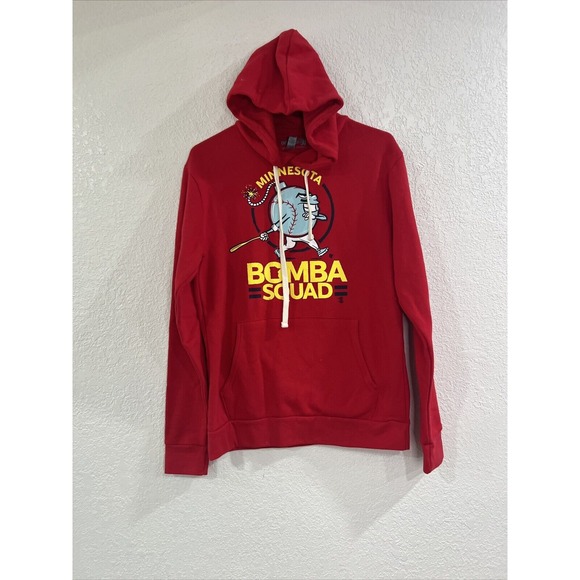 Tops - Bomba Squad Home Run Minnesota MN Twins Red Sweatshirt Unisex Small